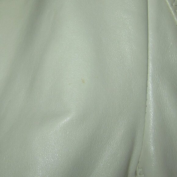 Per Se White Leather Blazer Jacket Women's 12 - Picture 10 of 12